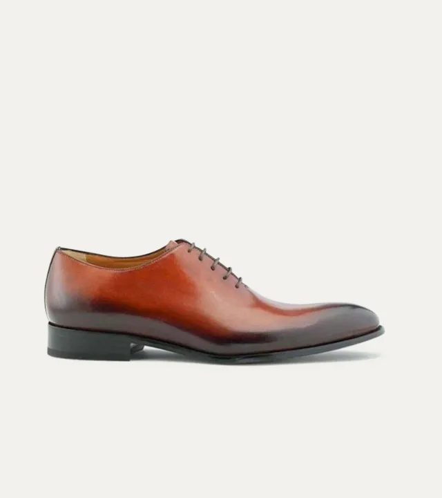 Ace Marks Carlo Wholecut Scarpe Oxford Cognac Patina