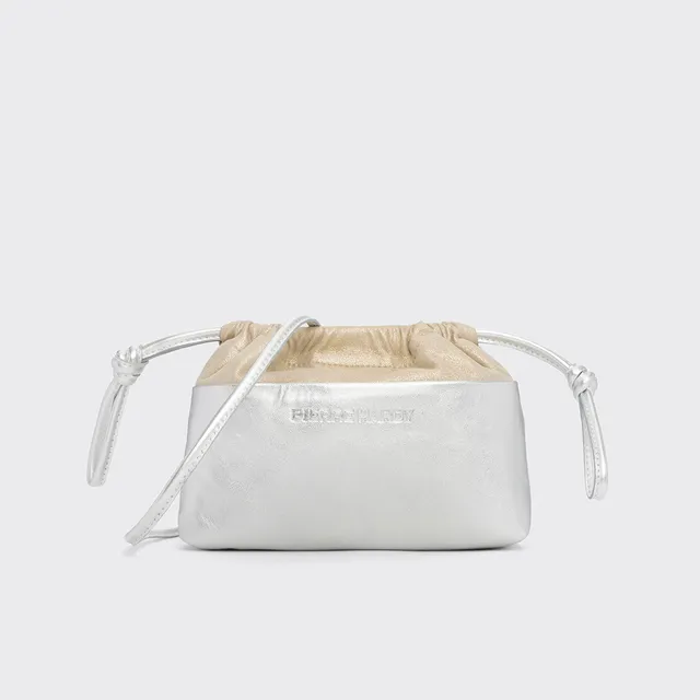 Pierre Hardy Mini Twin Clutch pochette argento TU pelle