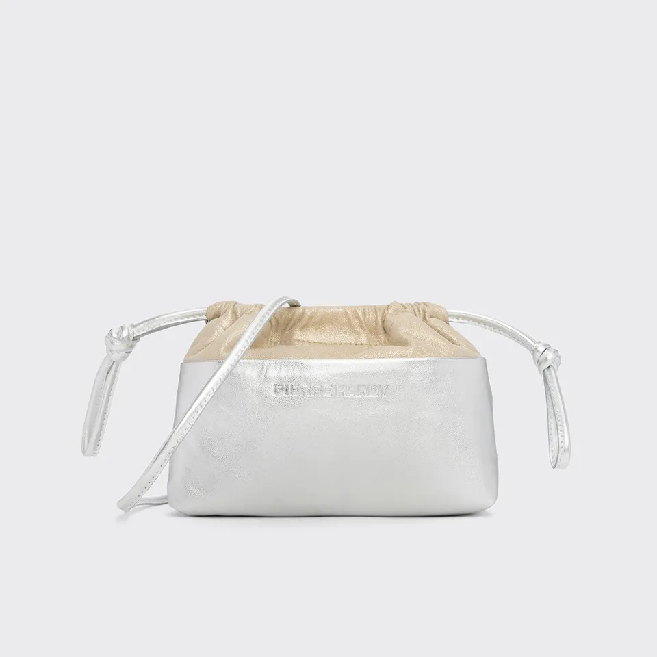 Pierre Hardy Mini Twin Clutch pochette argento TU pelle
