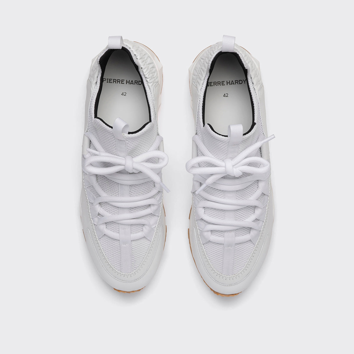 Pierre Hardy Trek Comet sneakers uomo bianche tessuto