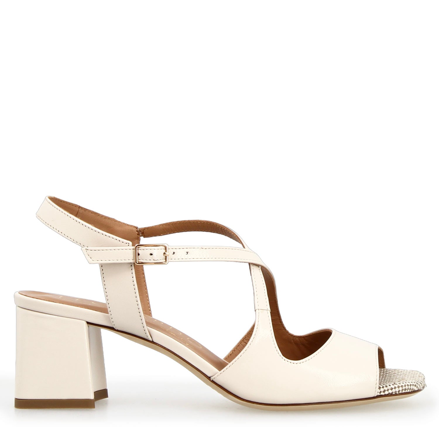 Leonardo Shoes Fiamma Bianco sandali donna pelle tacco 7 cm