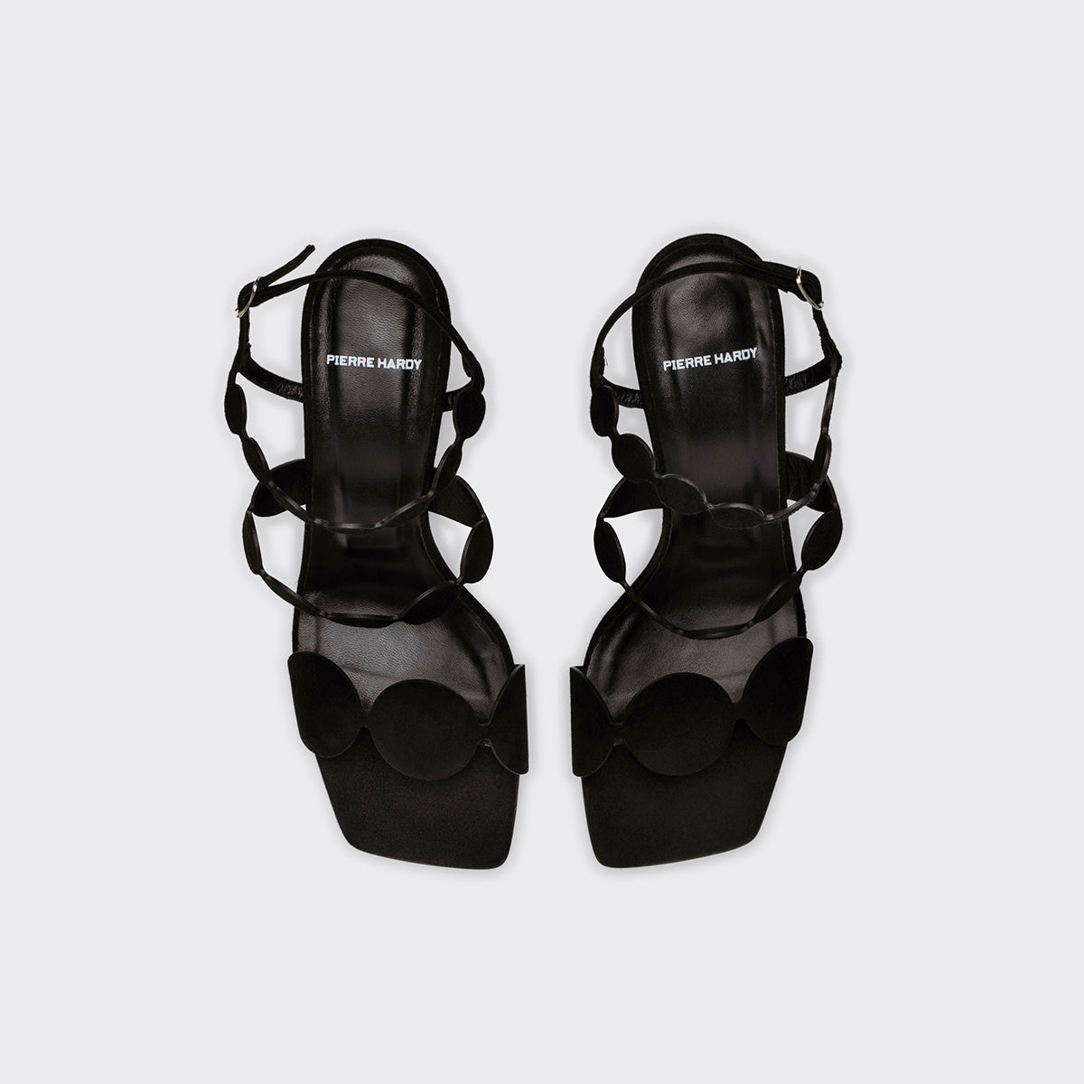 Pierre Hardy Bulle Lava sandalo nero tacco 60 mm