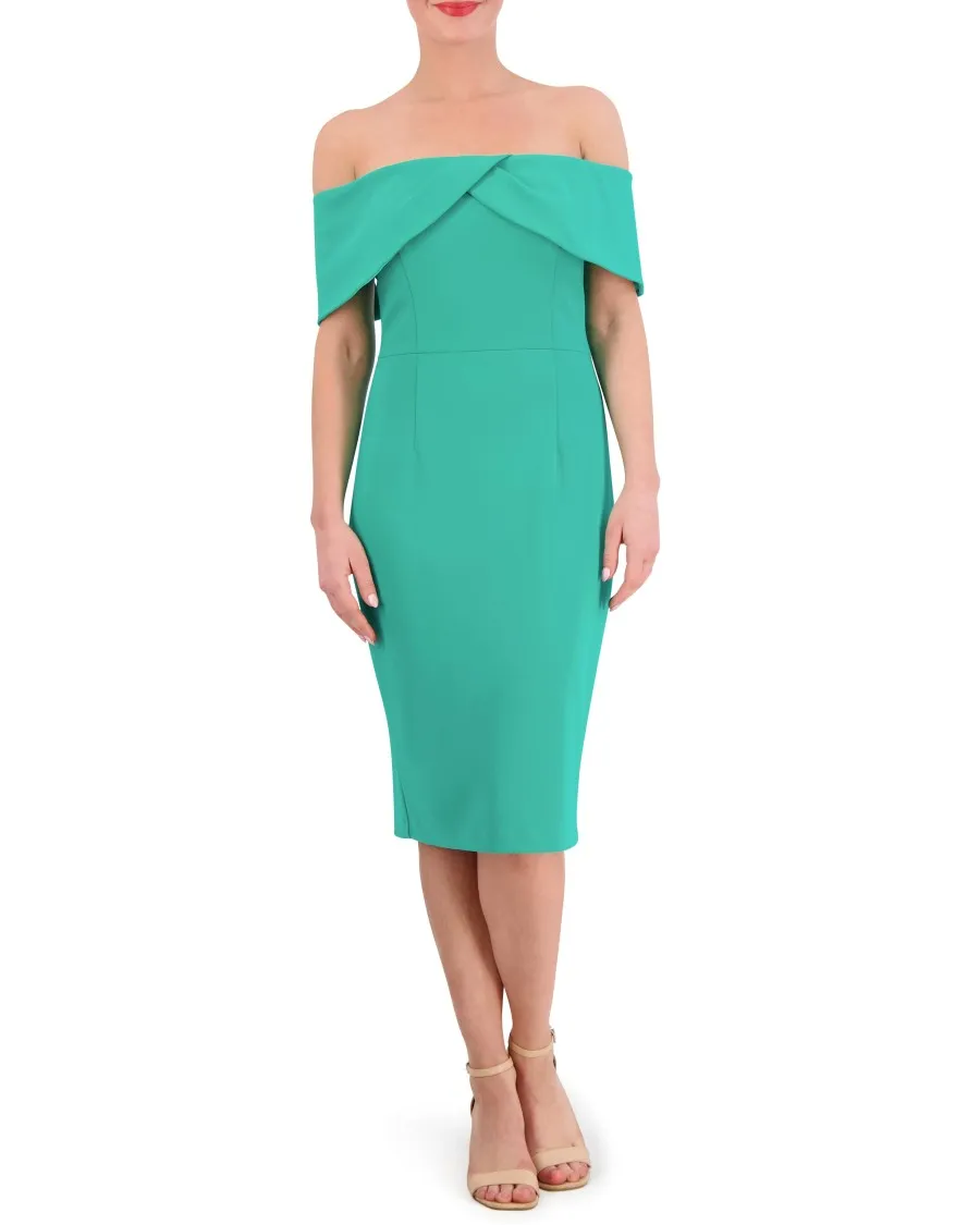 Vince Camuto Abito Midi Spalle Scoperte Tubino