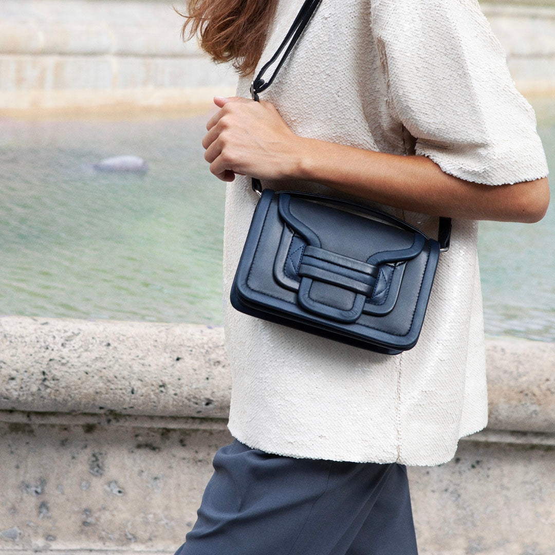 Pierre Hardy Alpha Borsa Donna Nera Tracolla Pelle