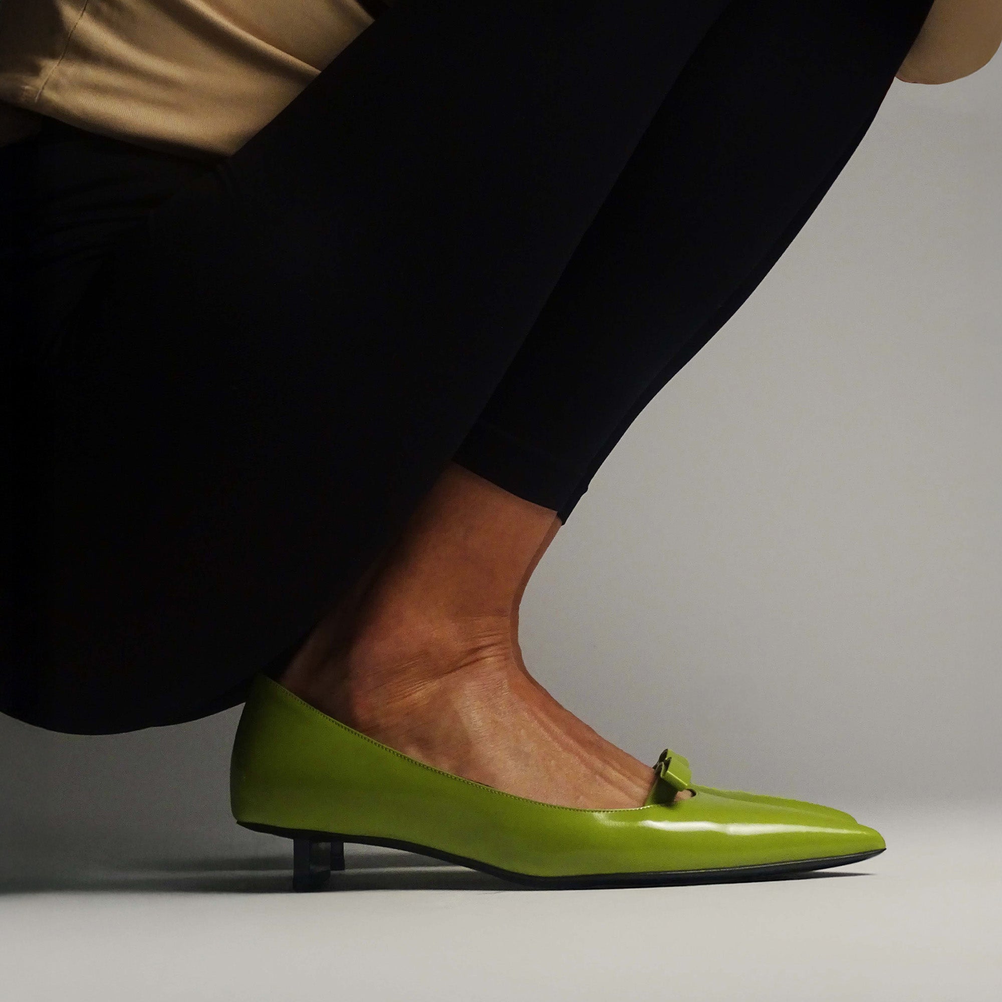 Pierre Hardy Delphine décolleté pelle verde 25