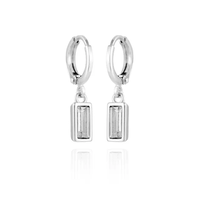 Vince Camuto Huggie Rettangolari Orecchini Pendenti Pietra Vetro