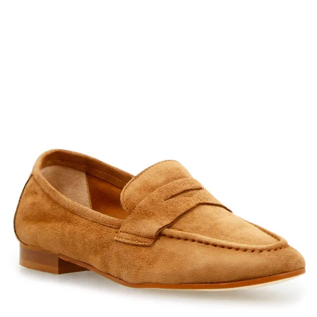 Leonardo Shoes Brenta mocassini donna camoscio marrone chiaro