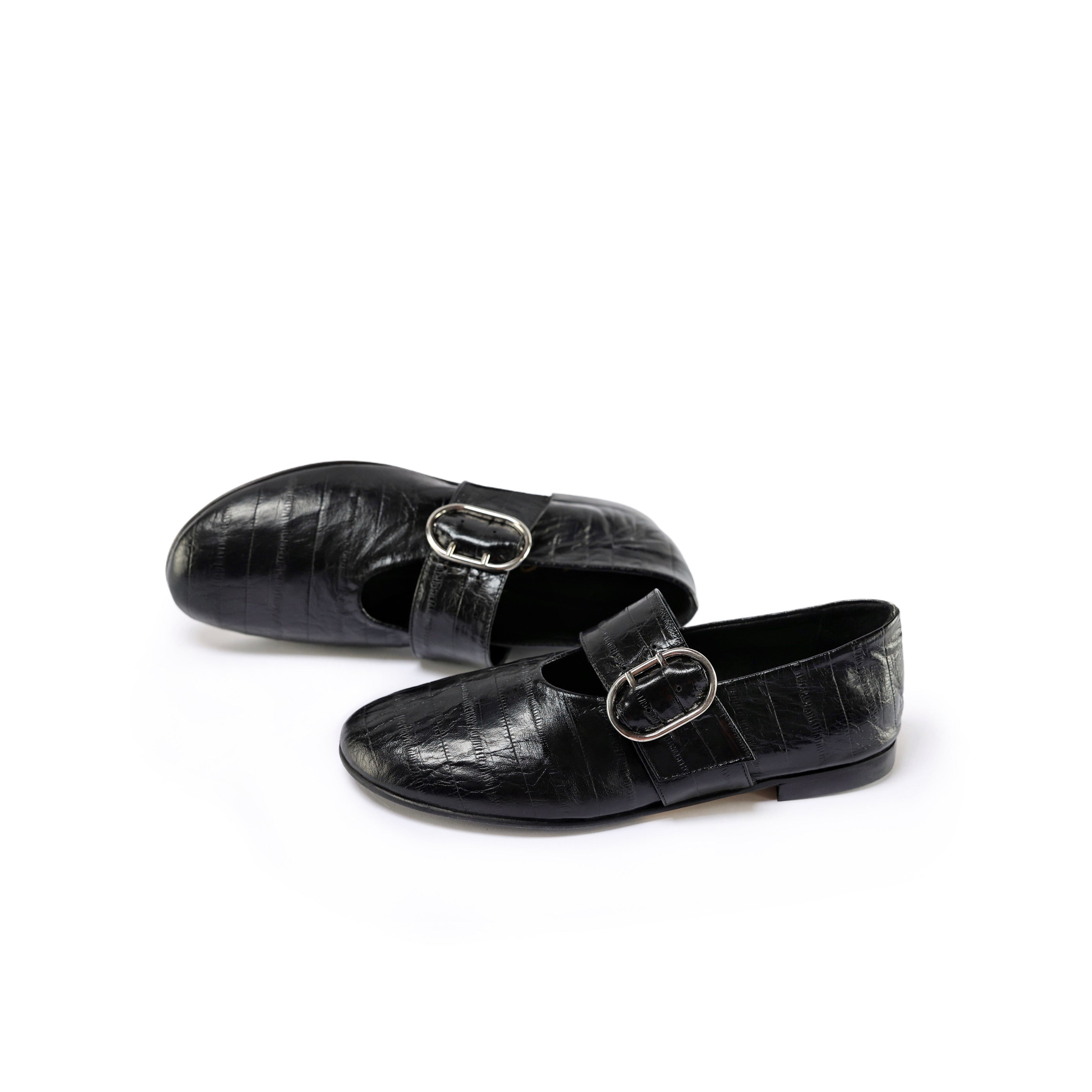 Ton Goût Claire Ballerina donna nappa nera tacco 2 cm