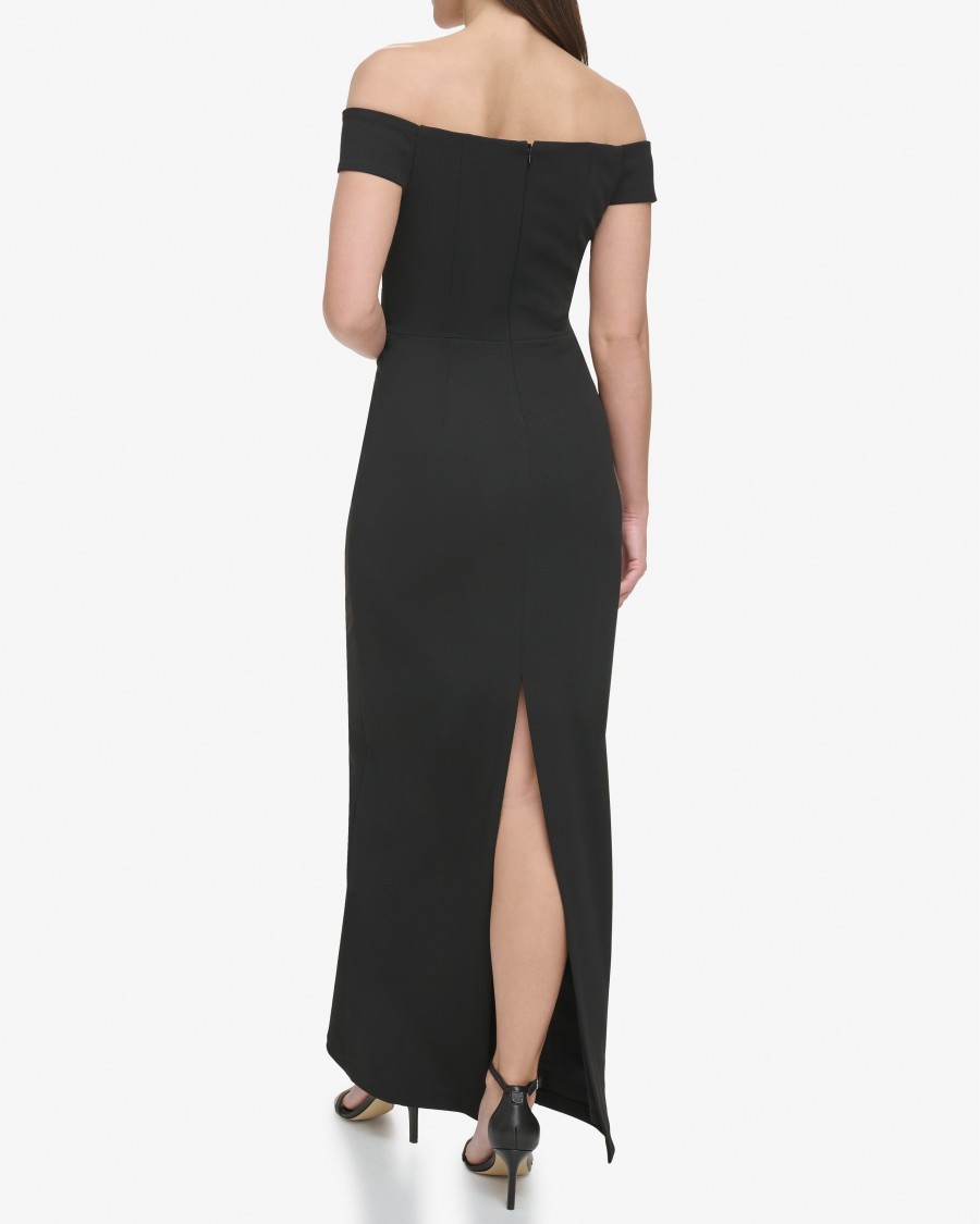 Vince Camuto abito spalle scoperte donna scollatura sagomata