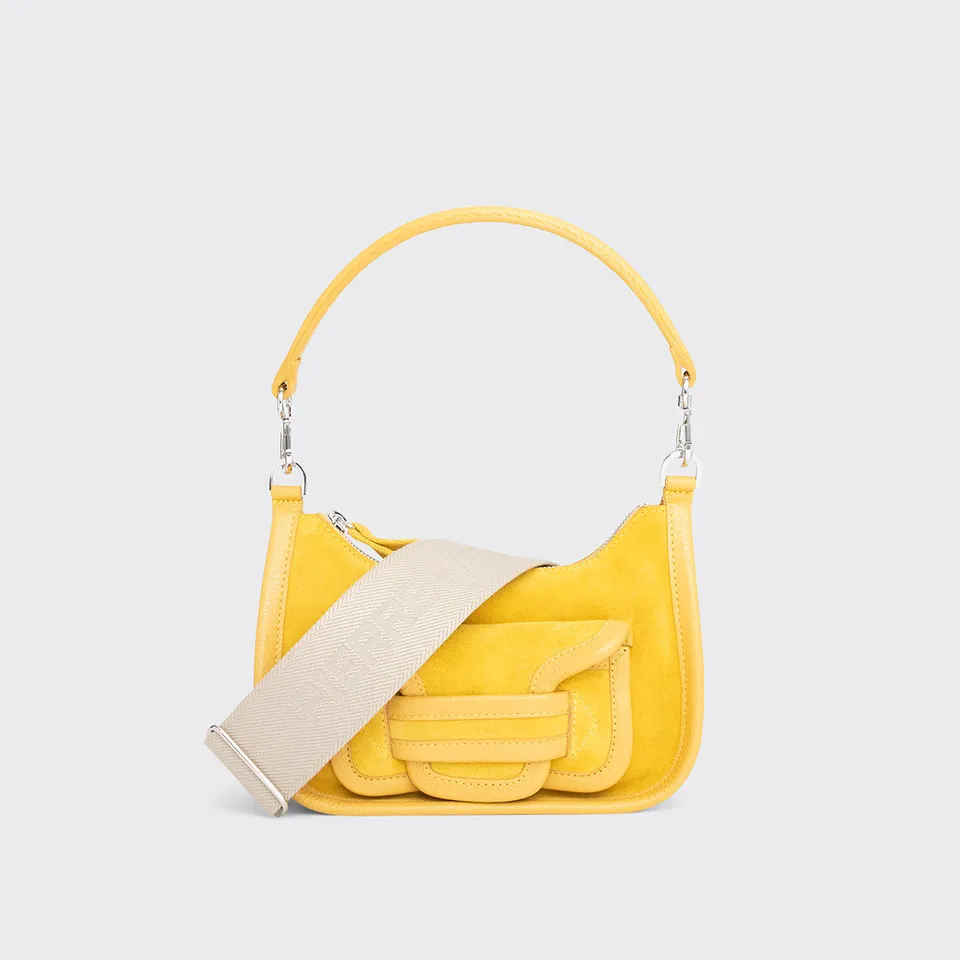 Pierre Hardy Alpha Day Mini borsa tracolla gialla pelle
