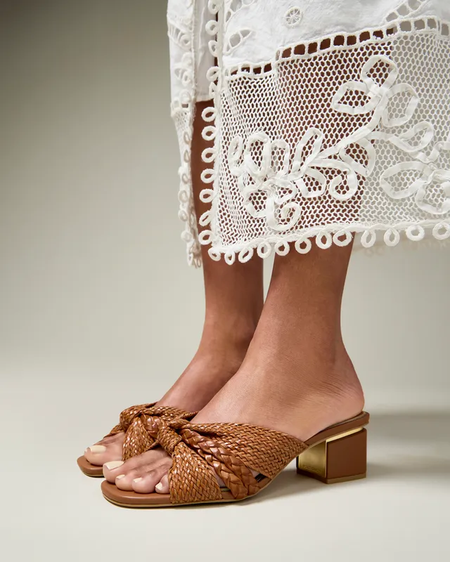 Vince Camuto Atemly Sandalo Annodato Tacco Blocco Bohemien
