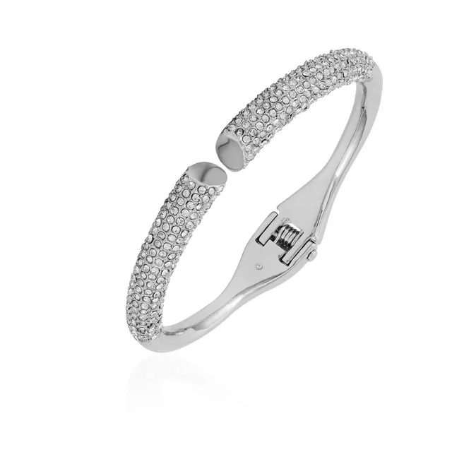 Vince Camuto bracciale rigido argento pietre pavé