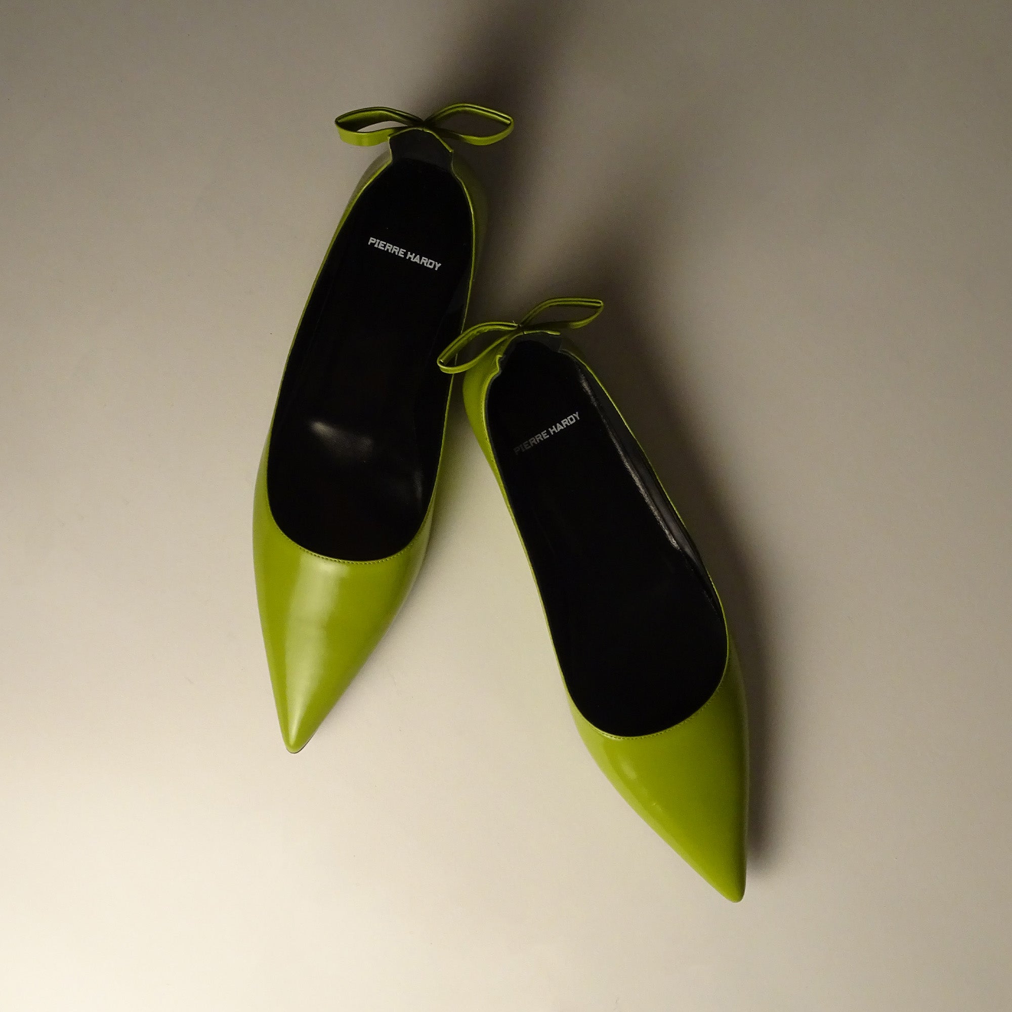 Pierre Hardy Cléo ballerine donna verdi punta 10 mm
