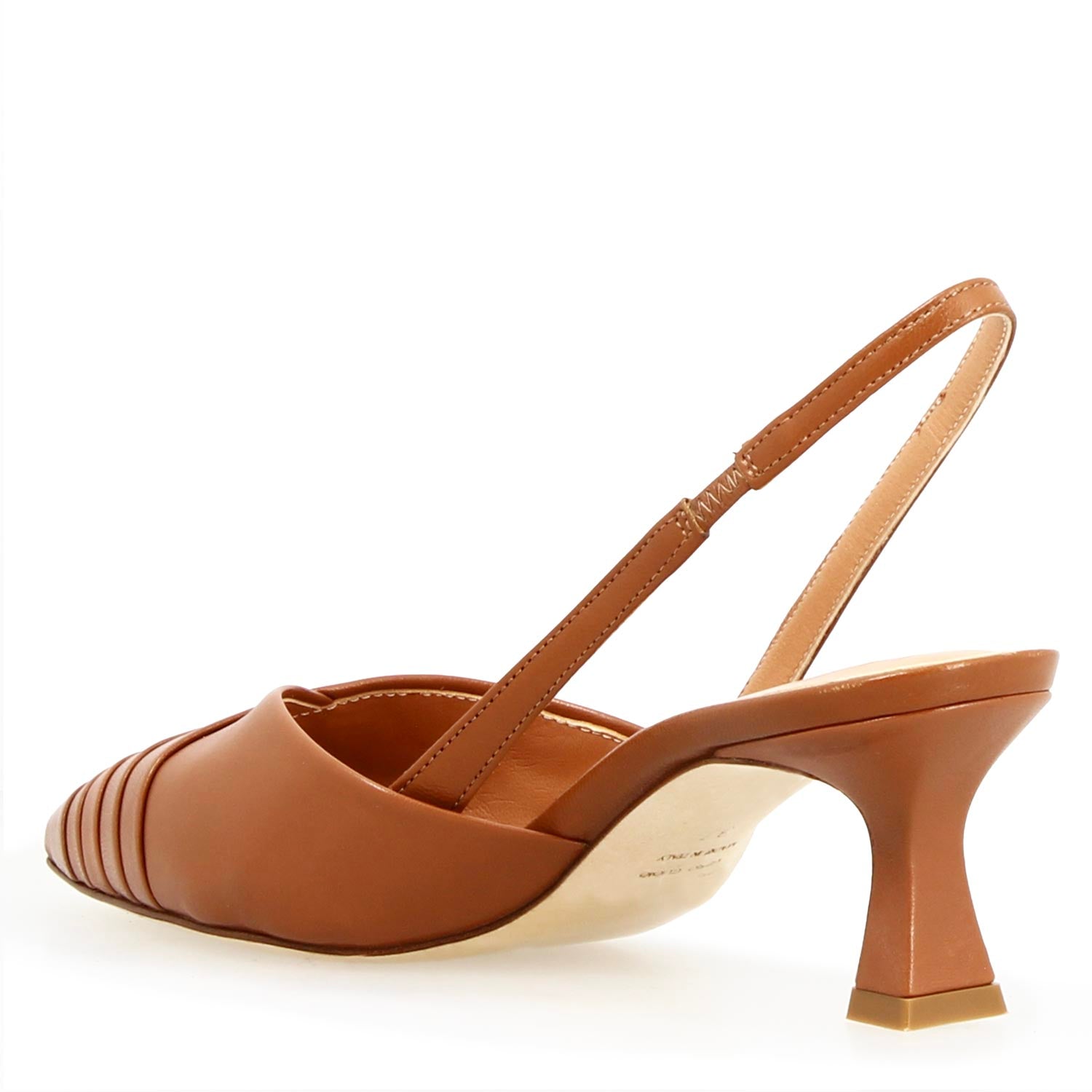 Leonardo Shoes Apollina sandali donna marrone tacco sagomato