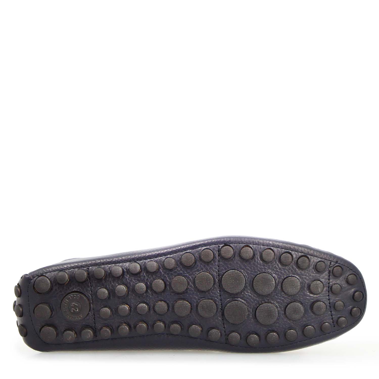 Leonardo Shoes Mocassini Uomo Dario driver pelle blu