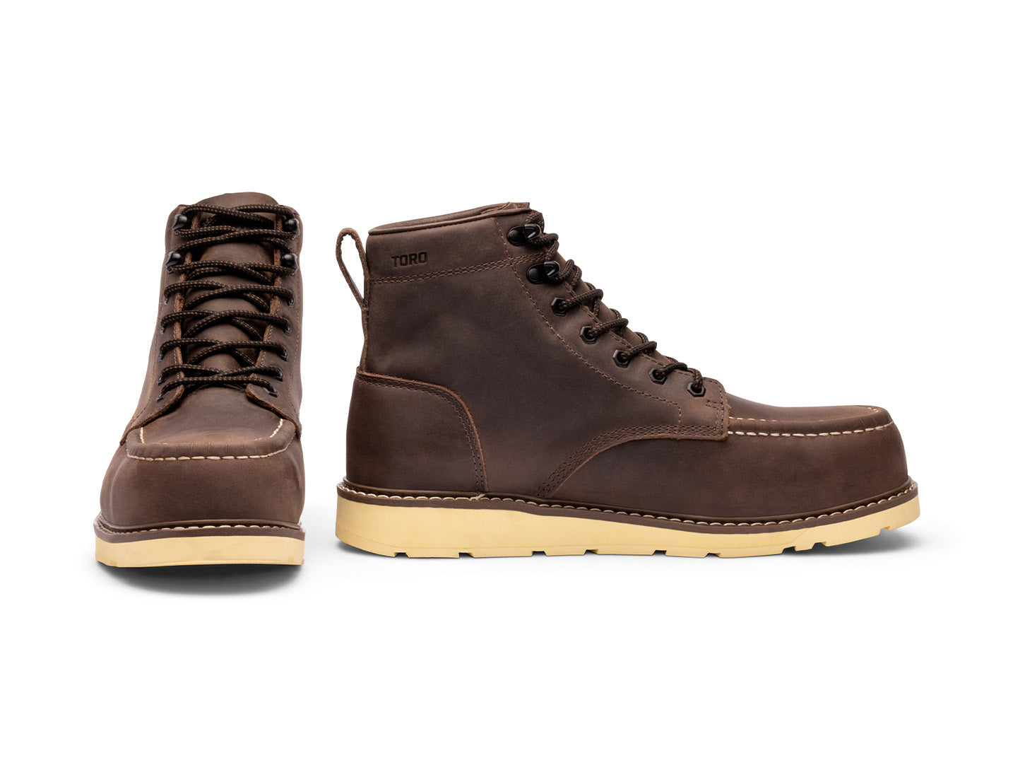 Redback Toro scarponi lavoro pelle marrone moc toe