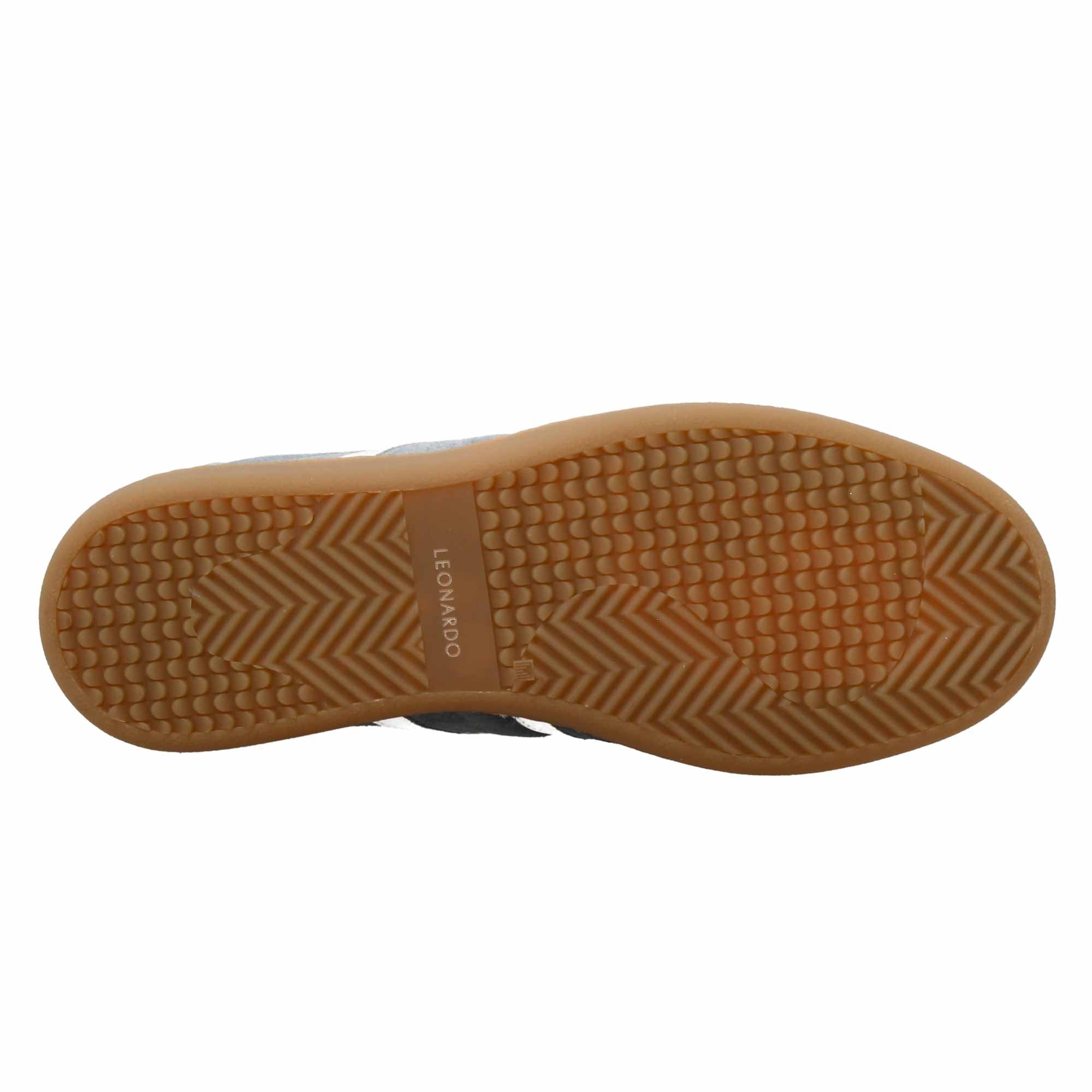 Leonardo Shoes Bizantina C Celeste Sneaker Donna Pelle