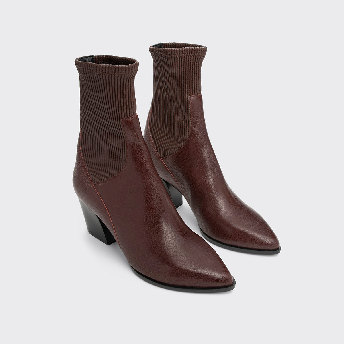 Pierre Hardy Rodeo stivali bordeaux tacco 70 punta pelle