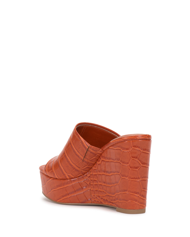 Vince Camuto Etta Sandalo donna zeppa alta pelle