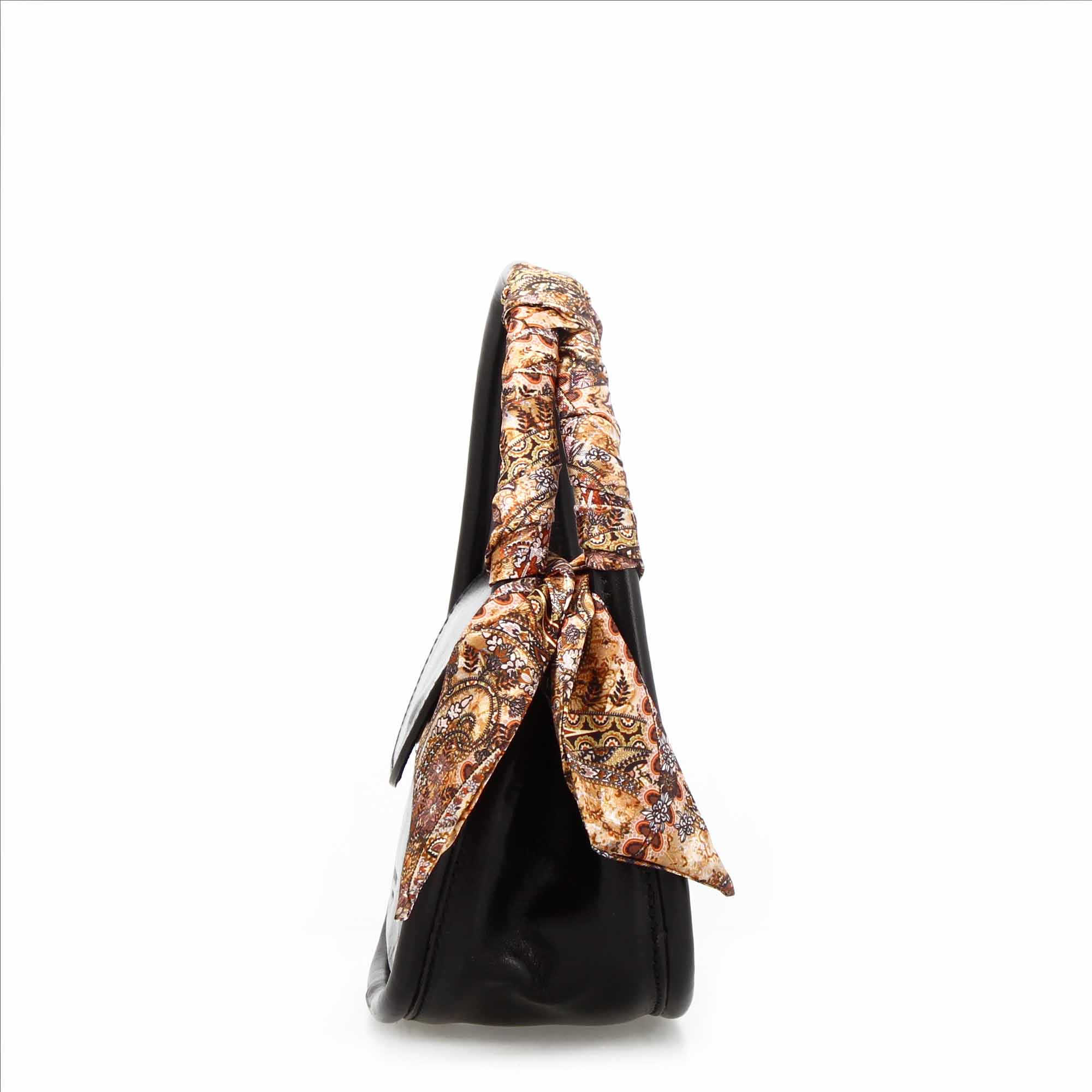 Leonardo Shoes Caterina borsa a mano pelle nera