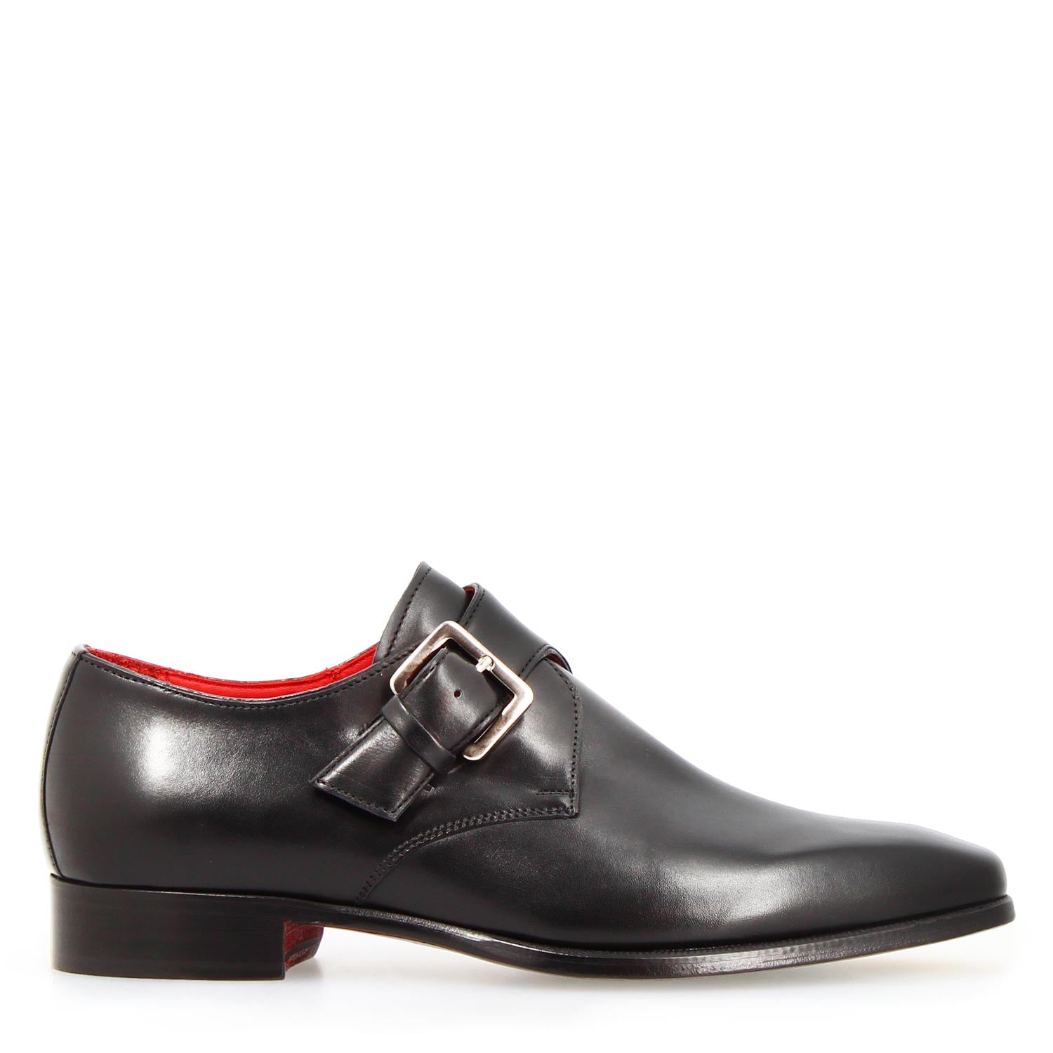 Leonardo Shoes Salvatore Nero francesine pelle suola cuoio 44