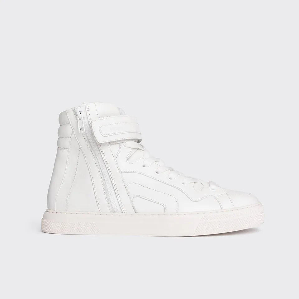 Pierre Hardy 012 sneakers alte donna bianche con zip