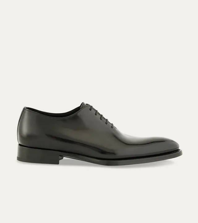 Ace Marks Tom Wholecut Oxford Black scarpe uomo pelle