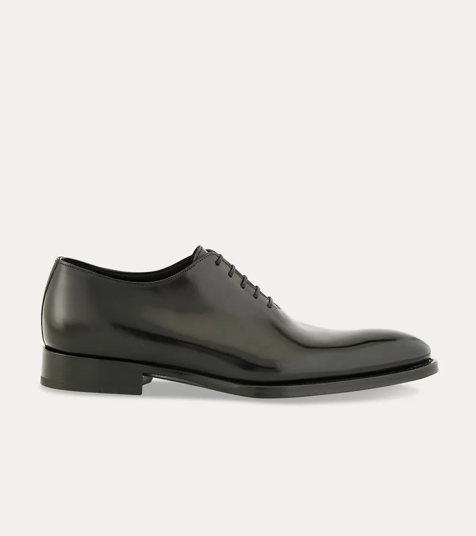 Ace Marks Tom Wholecut Oxford Black scarpe uomo pelle