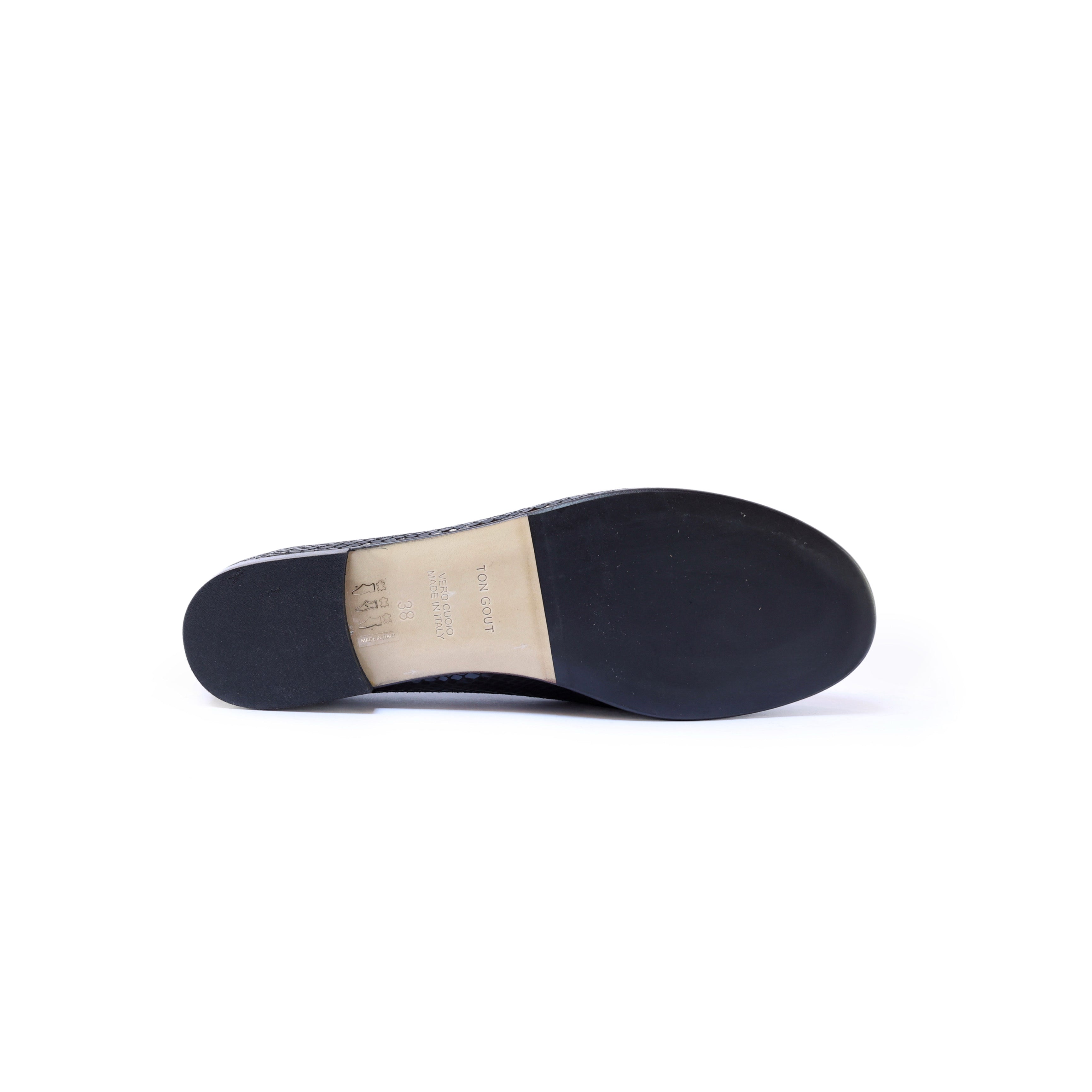 Ton Goût Claire Ballerina donna nappa nera tacco 2 cm