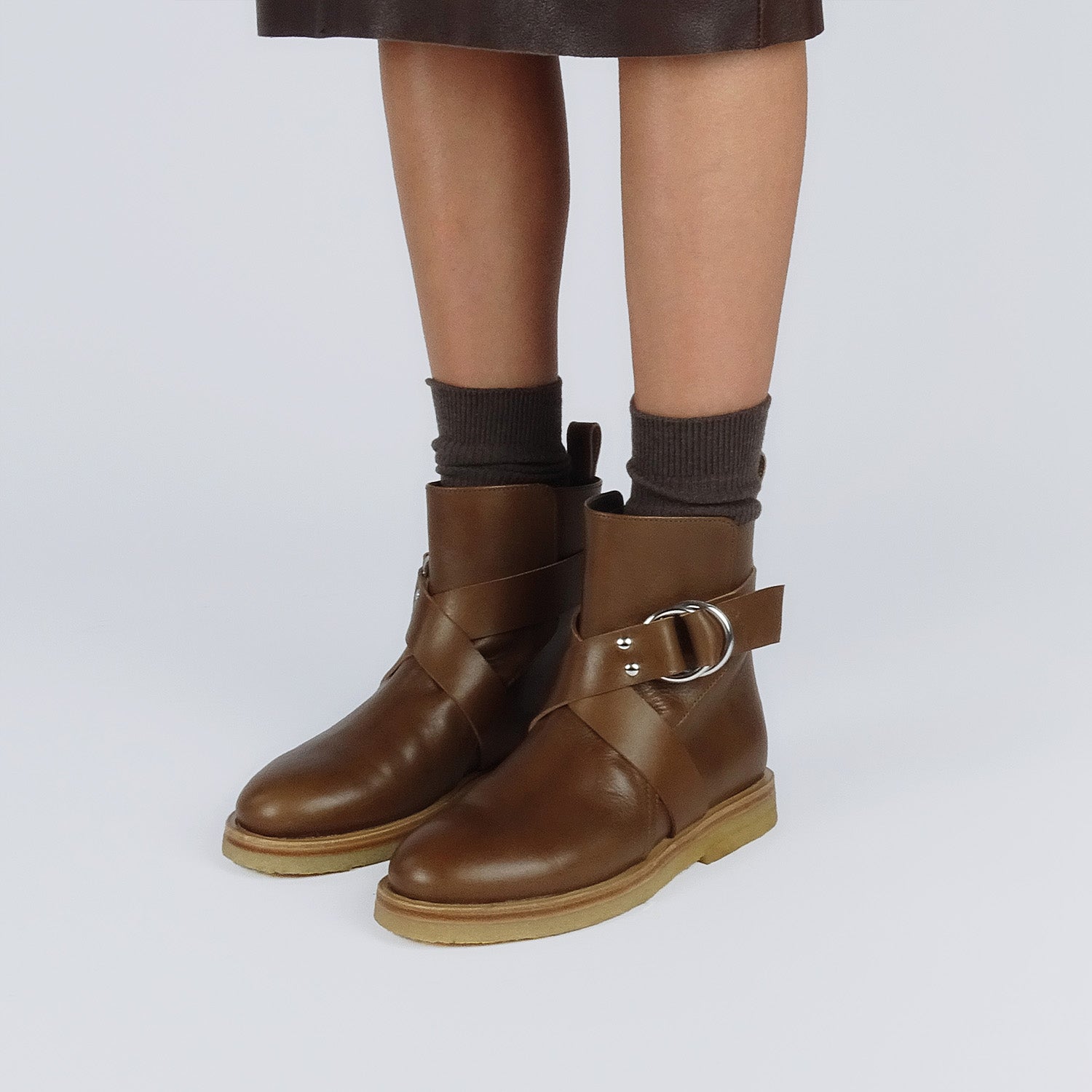 Pierre Hardy Dakota stivali donna marrone suola crepe