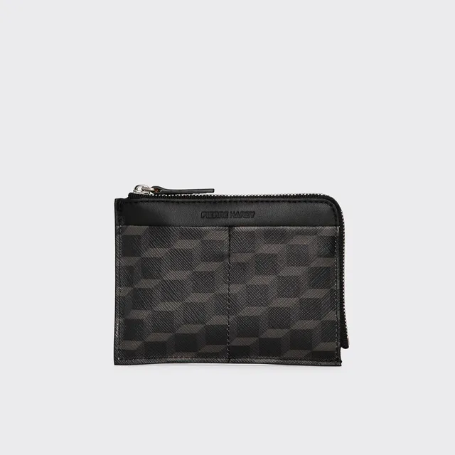 Pierre Hardy Valois portamonete nero tela unisex con zip