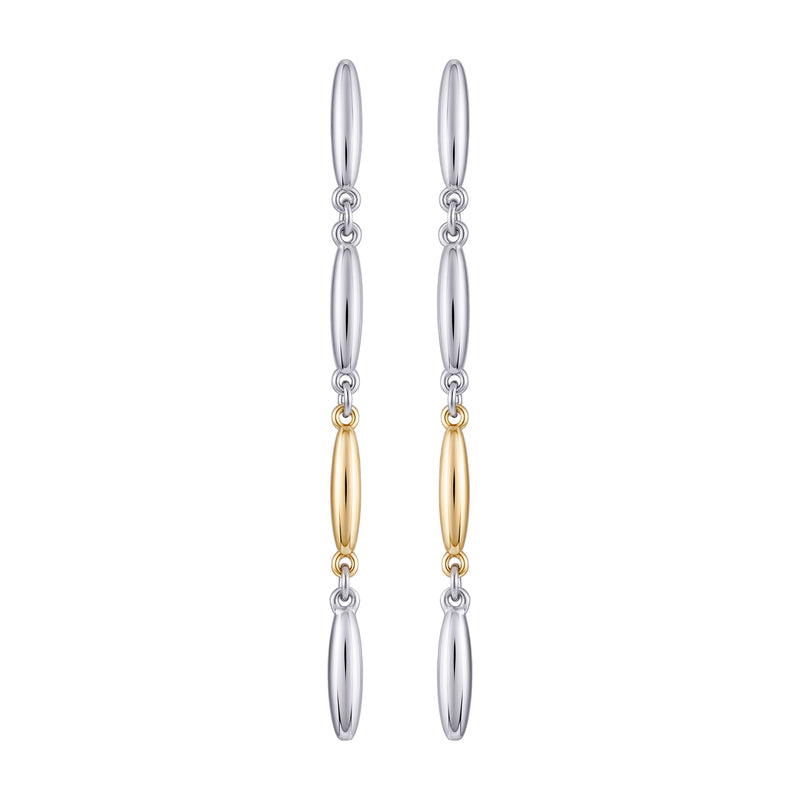 Vince Camuto Earrings Orecchini Goccia Bicolore Oro Argento