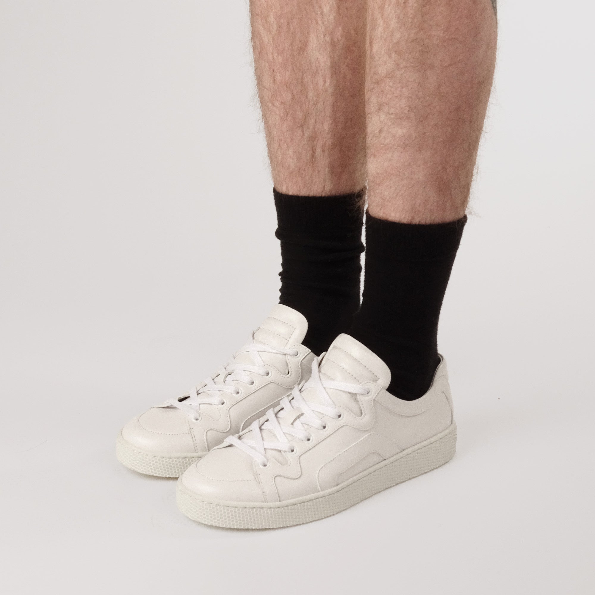 Pierre Hardy Alpha sneakers uomo bianche pelle suola gomma