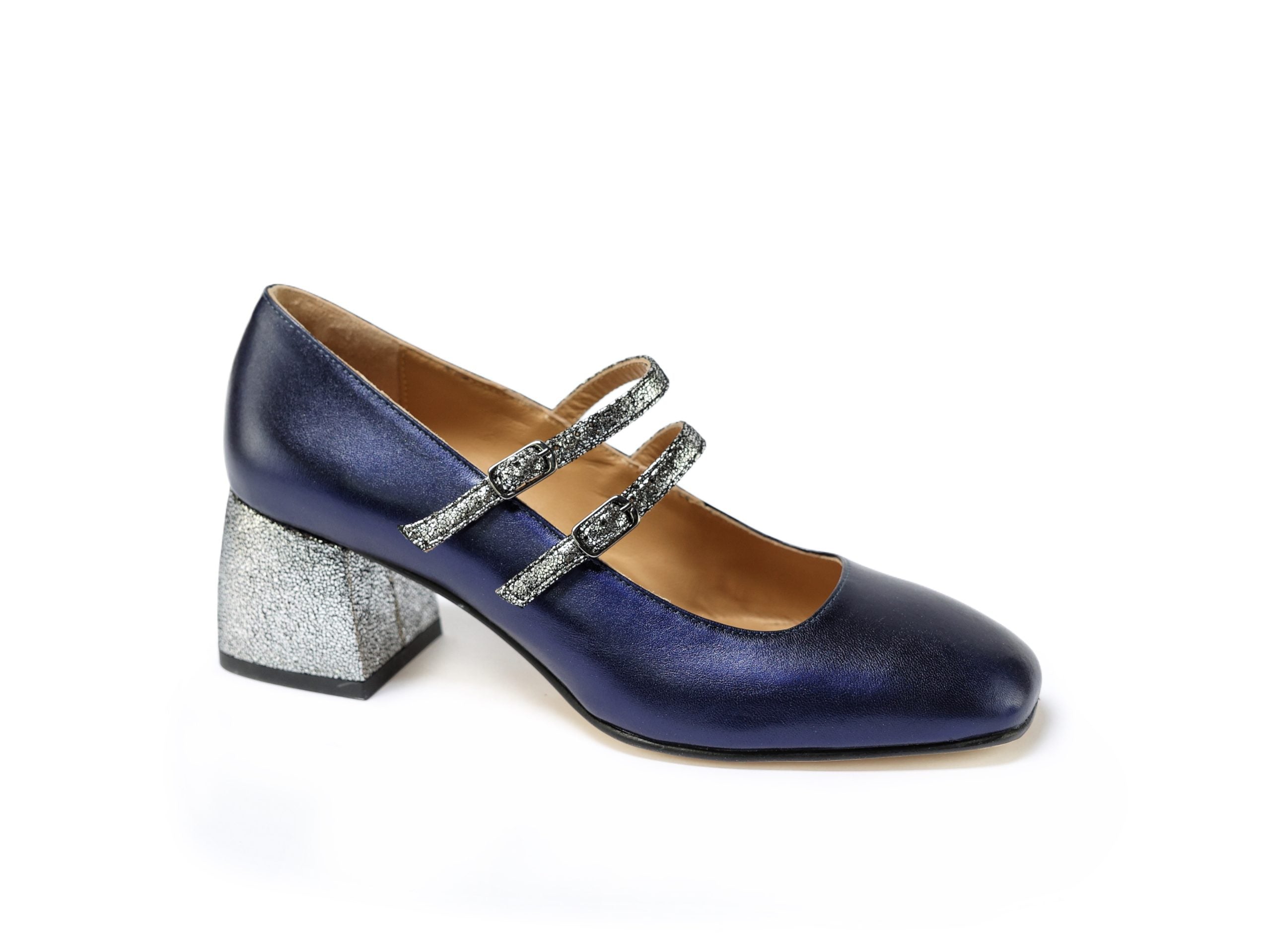 Ton Goût Gita décolleté donna blu tacco 5 cm