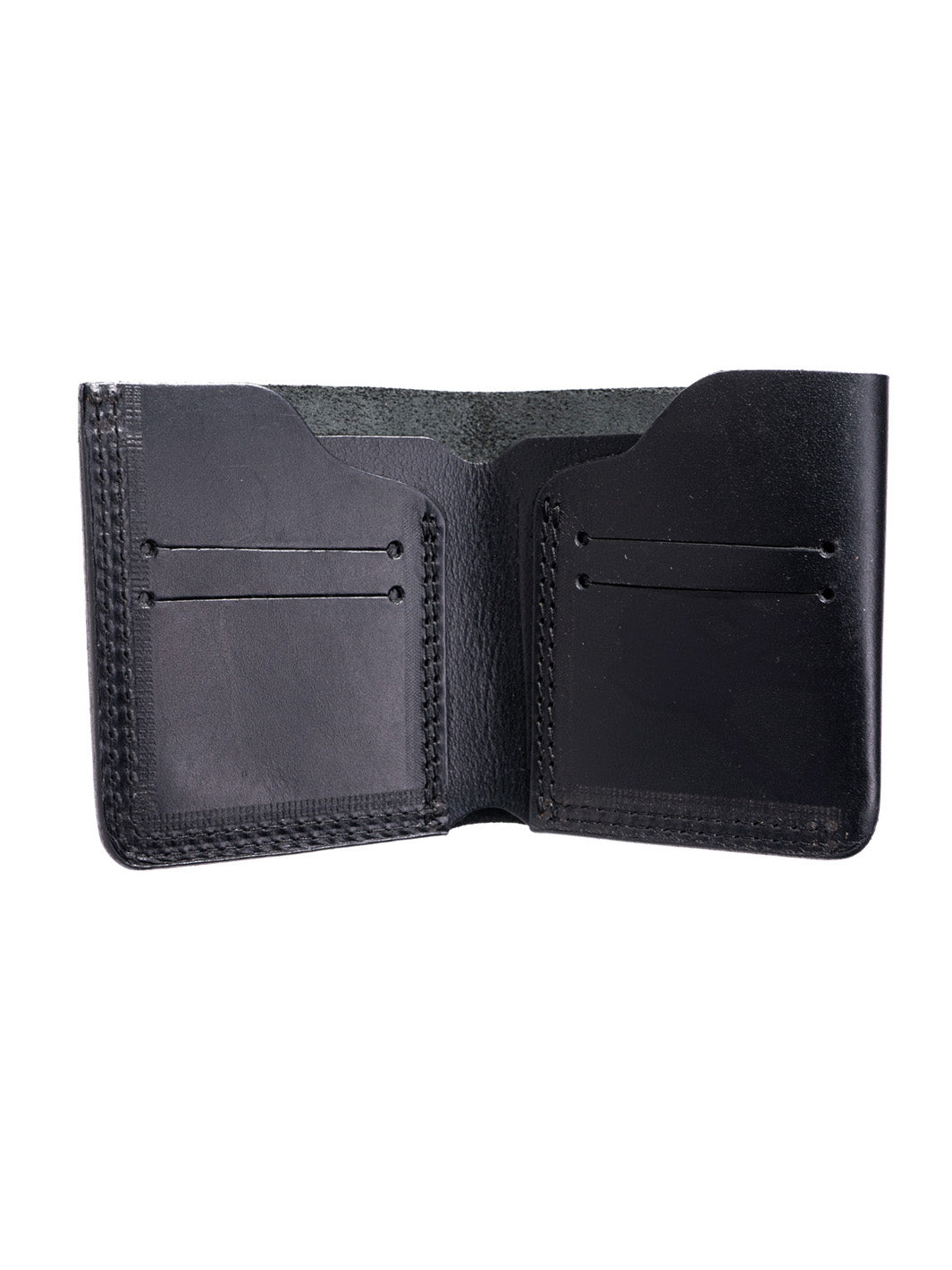 Redback Bifold portafoglio pelle nero uomo slim