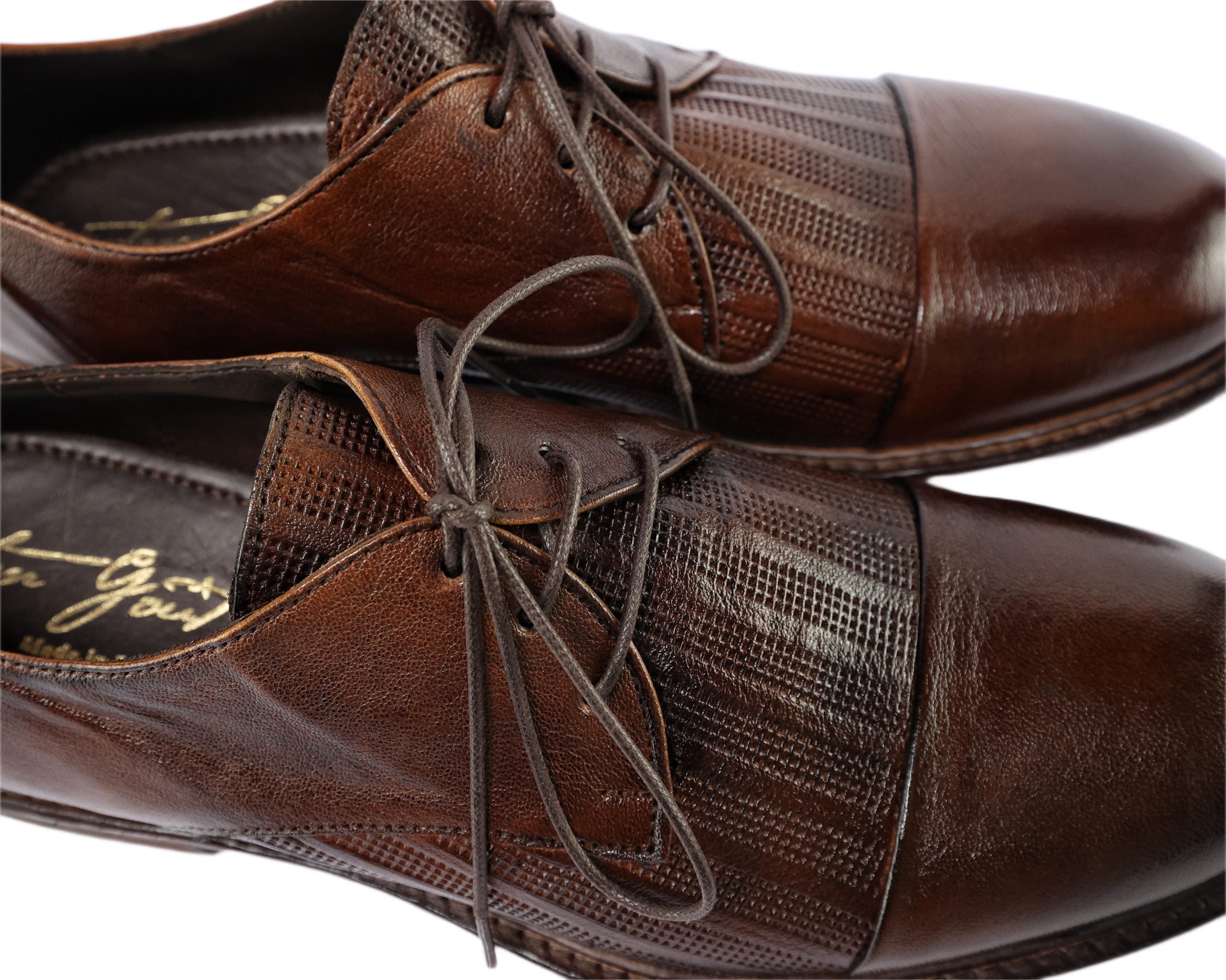 Ton Goût Derby Fire scarpe derby uomo pelle traforata