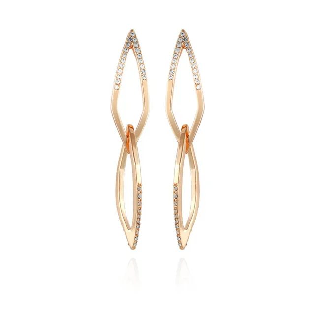 Vince Camuto Orecchini Donna Placcati Oro 14K Pietra Cristallo Goccia