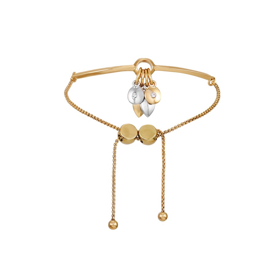 Vince Camuto Bracciale Foglia Oro Catena Regolabile