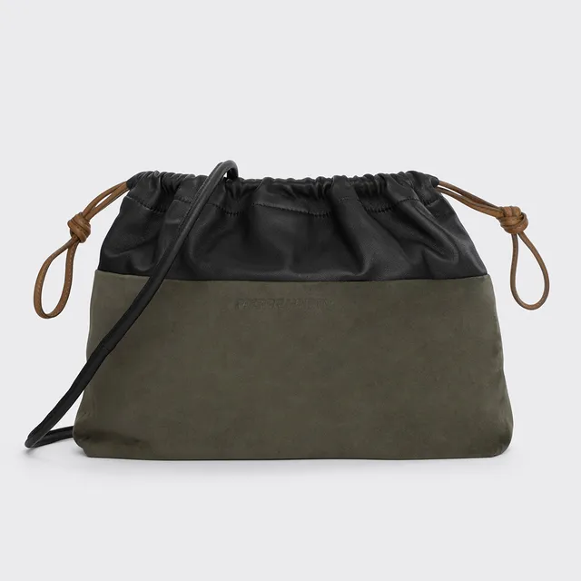 Pierre Hardy Twin Clutch Maxi pochette kaki TU