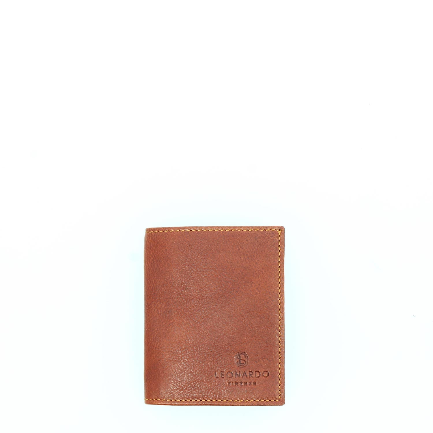 Leonardo Shoes Accessori Uomo Portafoglio P3 Pelle Marrone