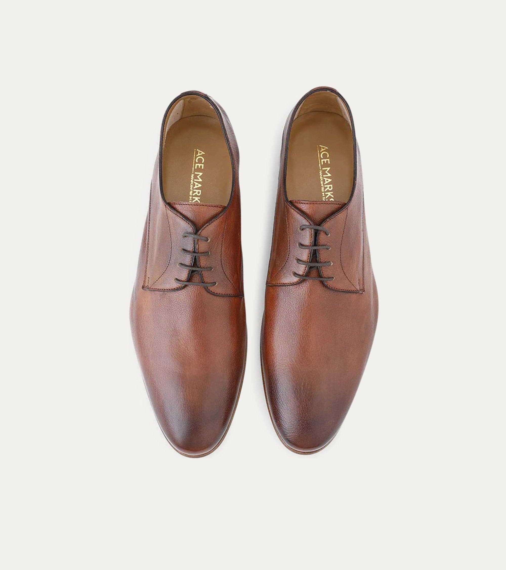 Ace Marks Oliver Cuoio Buffalo Scarpe Derby Marroni Pieghevoli