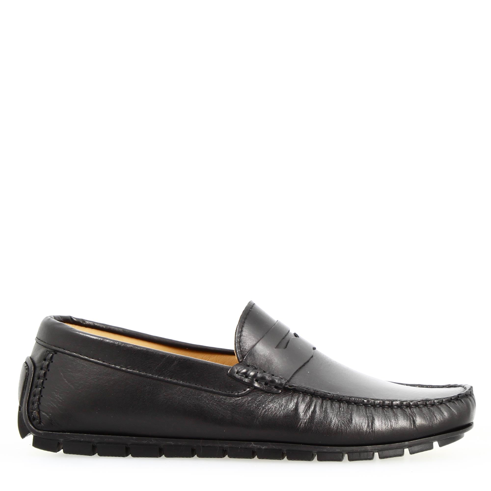 Leonardo Shoes Ulisse mocassini uomo pelle nero