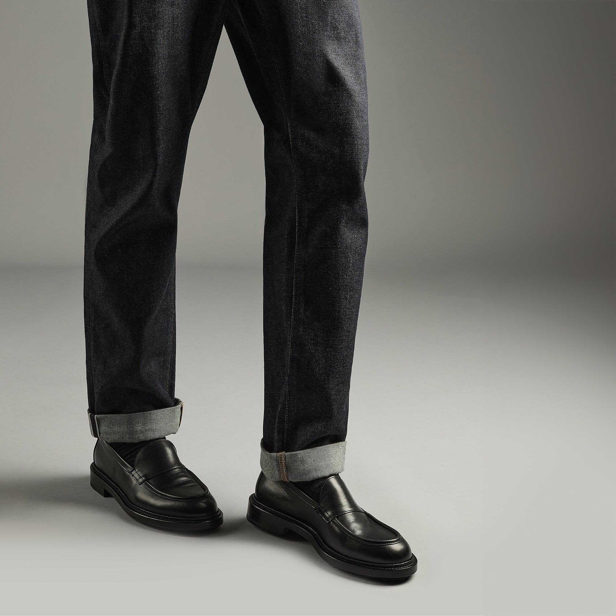 Pierre Hardy John loafer uomo pelle nera platform 30 mm
