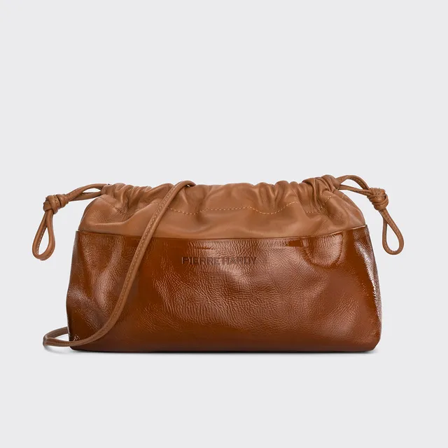 Pierre Hardy Twin VV09N pochette pelle marrone TU