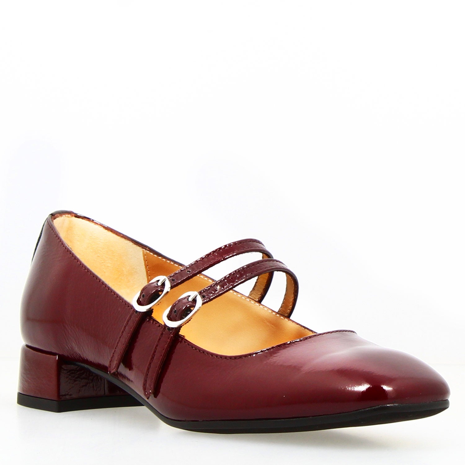 Leonardo Dalia Bordeaux Décolleté Donna Pelle Tacco Basso