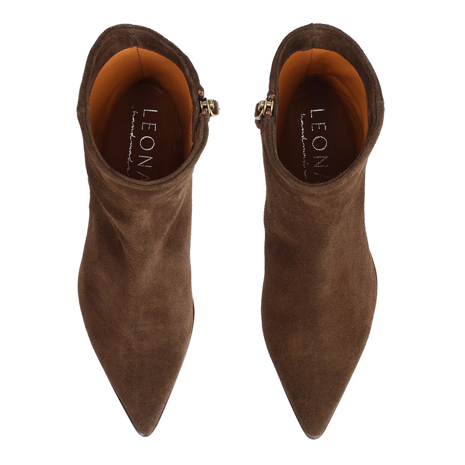 Leonardo Shoes Sibilla stivali donna marrone camoscio