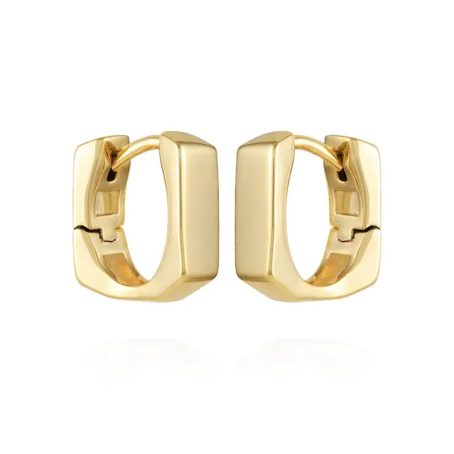 Vince Camuto orecchini huggie rettangolari oro ottone