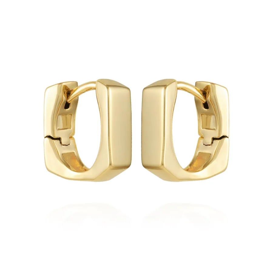 Vince Camuto orecchini huggie rettangolari oro ottone