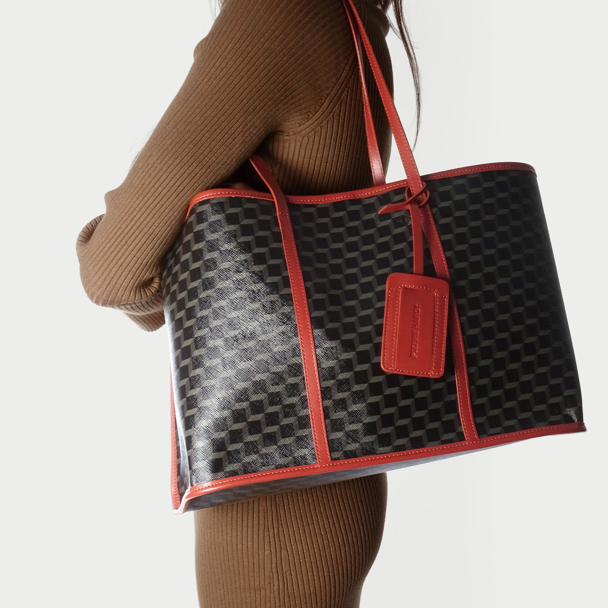 Pierre Hardy Cab Tote shopper pelle nera standard TU