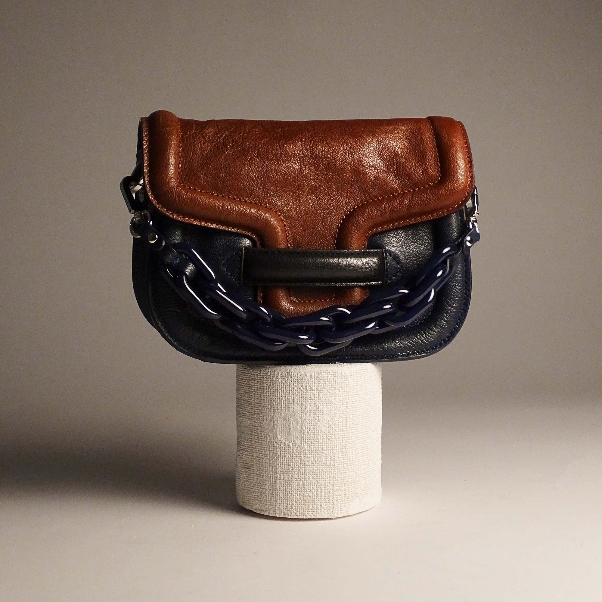 Pierre Hardy Alphaville mini borsa donna blu navy pelle